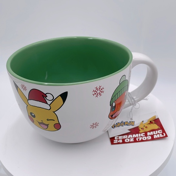 RESERVED FOR REIDAQ Pokémon Pikachu Starter 24 oz Ceramic Soup‎ Cereal Drink Mug - Picture 4 of 12